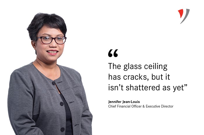 The glass ceiling has cracks, but it  isn’t shattered as yet.