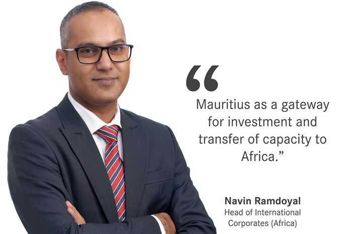 Mauritius as a gateway for investment and transfer of capacity to Africa.