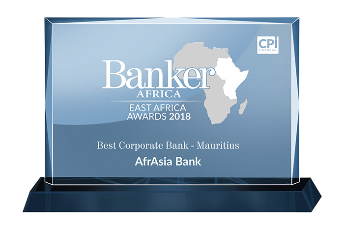 AfrAsia décroche le prix de la meilleure banque d'entreprise 2018 pour la deuxième année consécutive.